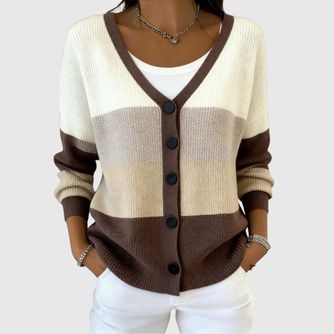 Johanna Comfortable Knitted Cardigan with Buttons