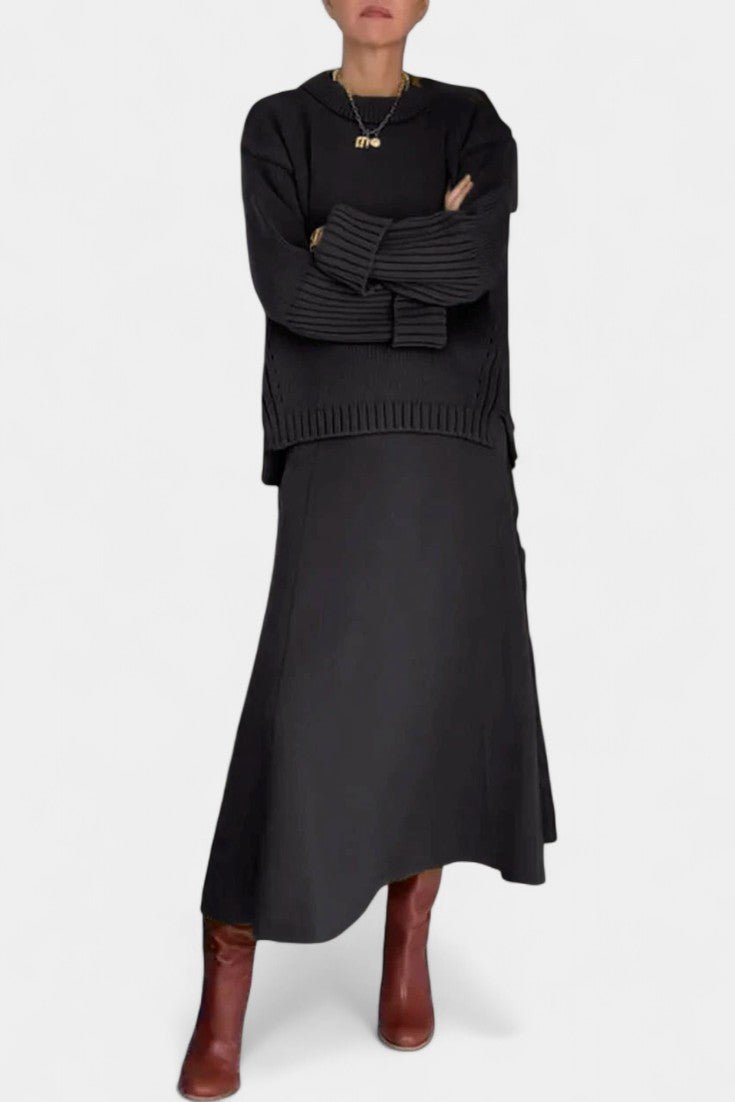 Patricia, Knitted Jumper & Maxi Skirt Set