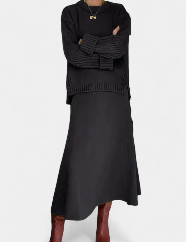 Patricia, Knitted Jumper & Maxi Skirt Set