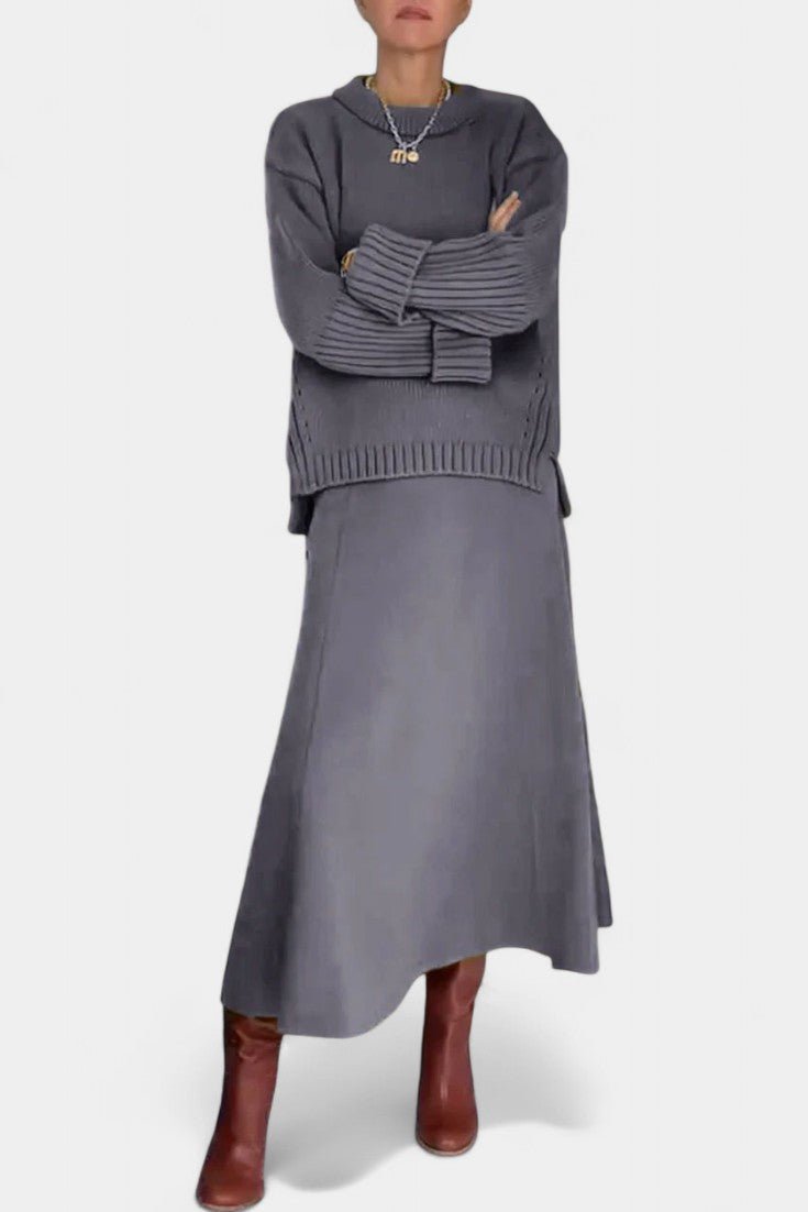 Patricia, Knitted Jumper & Maxi Skirt Set