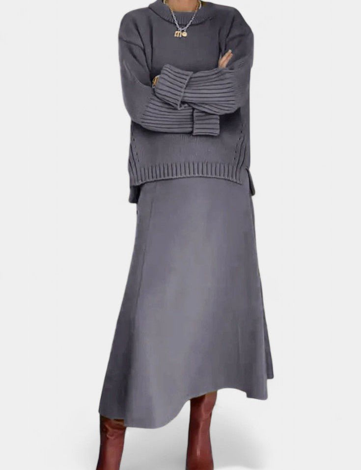 Patricia, Knitted Jumper & Maxi Skirt Set