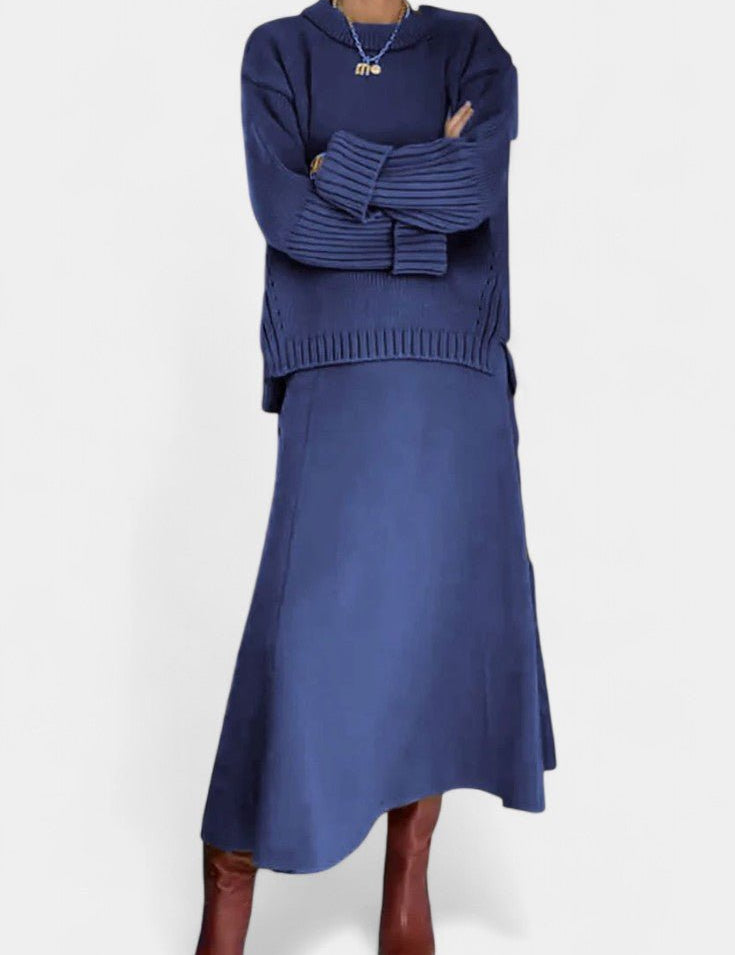 Patricia, Knitted Jumper & Maxi Skirt Set