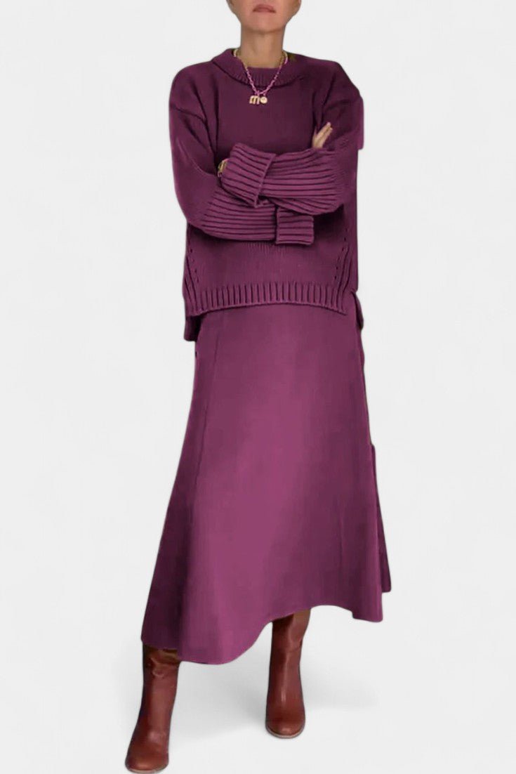 Patricia, Knitted Jumper & Maxi Skirt Set