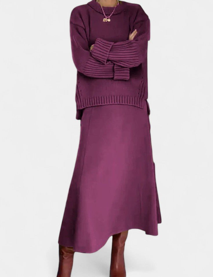 Patricia, Knitted Jumper & Maxi Skirt Set