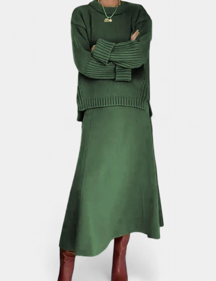 Patricia, Knitted Jumper & Maxi Skirt Set
