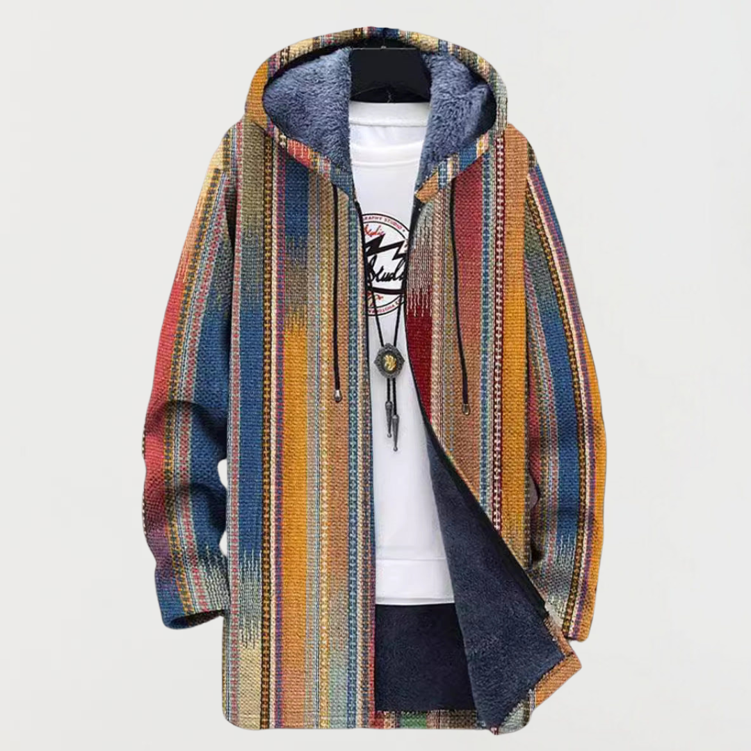 Hayden Striped Pattern Coat - view 2