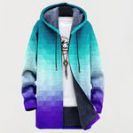 Arden Hexagonal Gradient Pattern Coat
