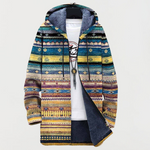 Wynn Wavy Tribal Pattern Coat
