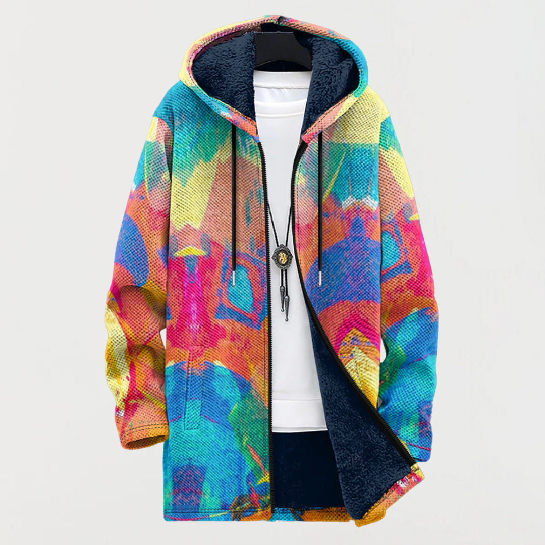 Emery Sweatshirt with Colourful Artistic Pattern