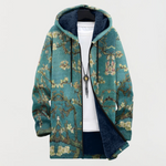 Robin Artistic Floral Design Coat