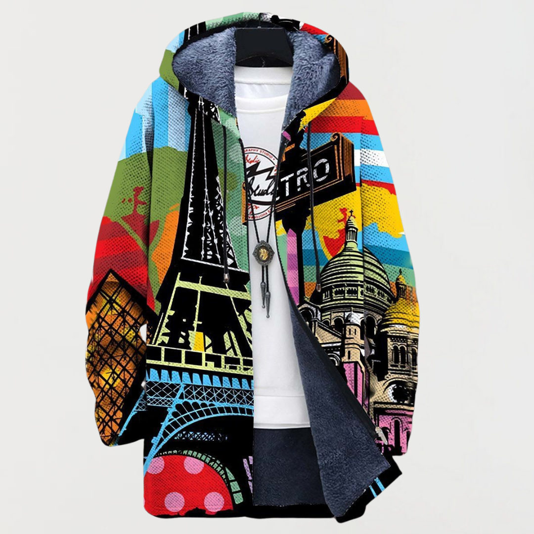 Jamie Hoodie with Urban Pattern
