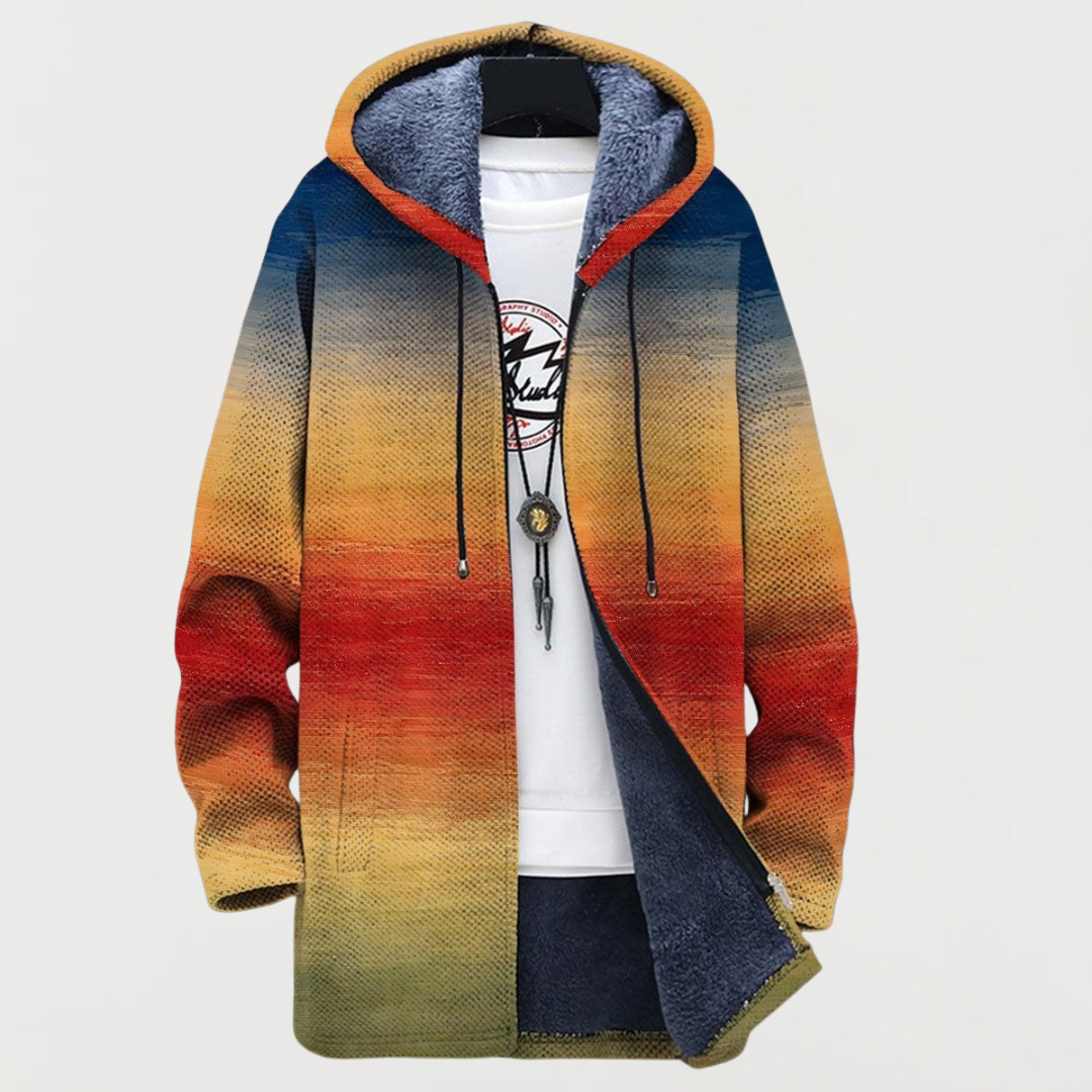 Rory Sunset Gradient Pattern Coat