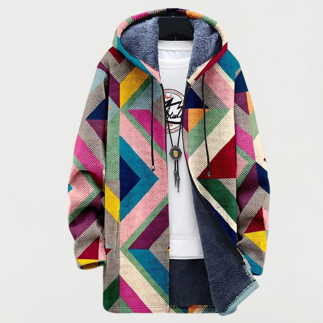 Marlow Sweatshirt with Geometric Pattern - view 2