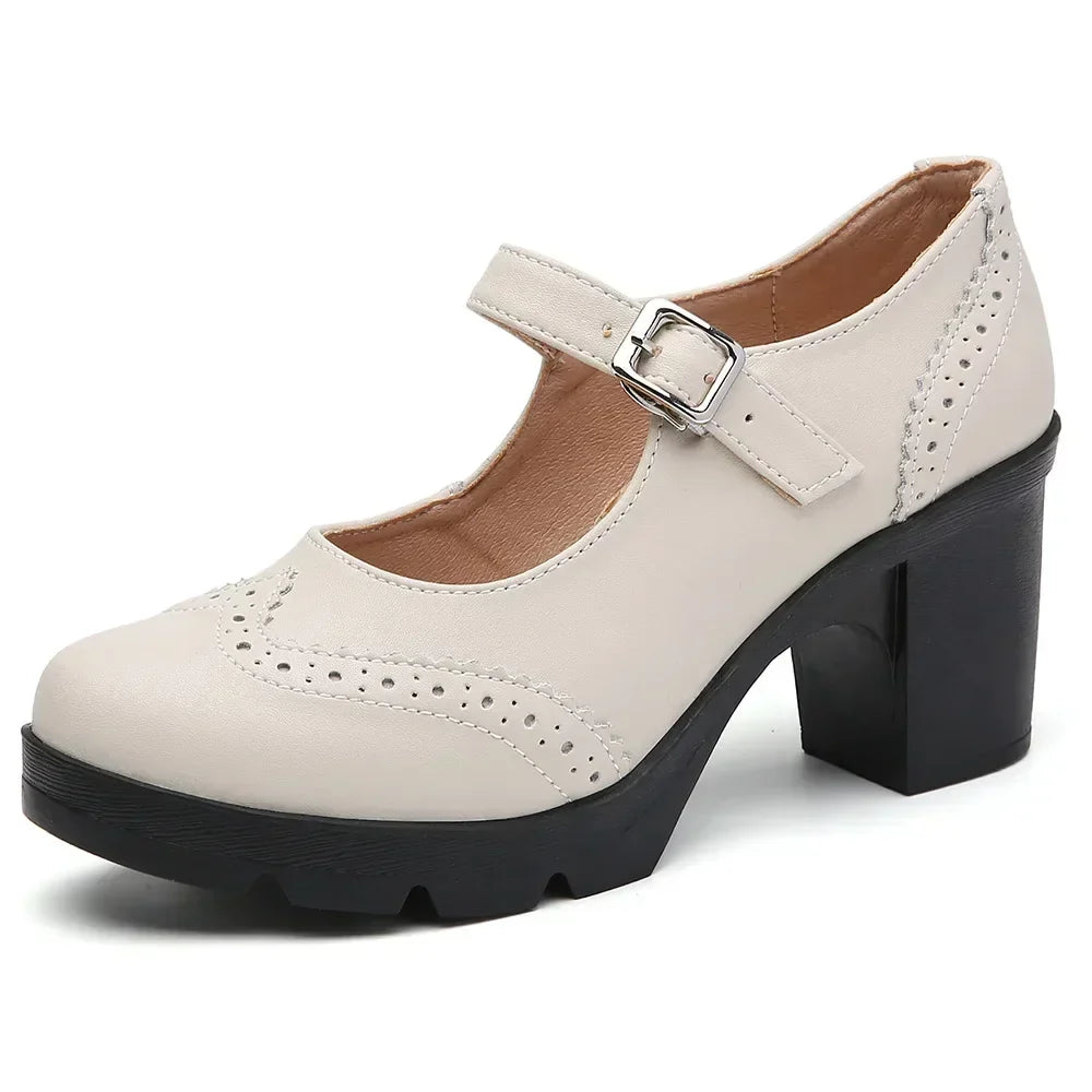 Sylvia Elegant Leather Pumps