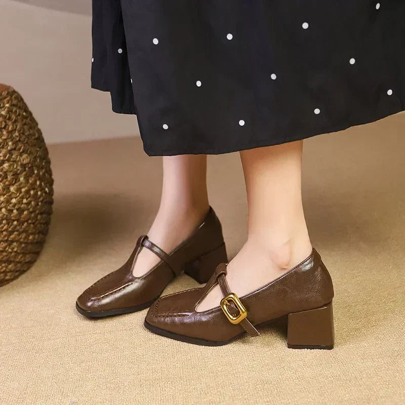 Ida Timeless Women's Shoes with Mid-Height Heel