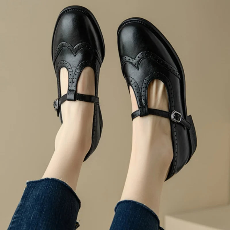 Johanna Elegant Women's T-Strap Shoes