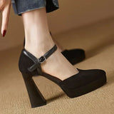 Constance Elegant Court Shoes with Ankle Strap