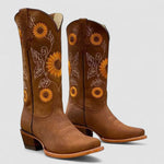 Savannah, Western Boots with Floral Embroidery