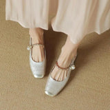 Myrtle Open-Heel Court Shoes