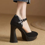 Constance Elegant Court Shoes with Ankle Strap