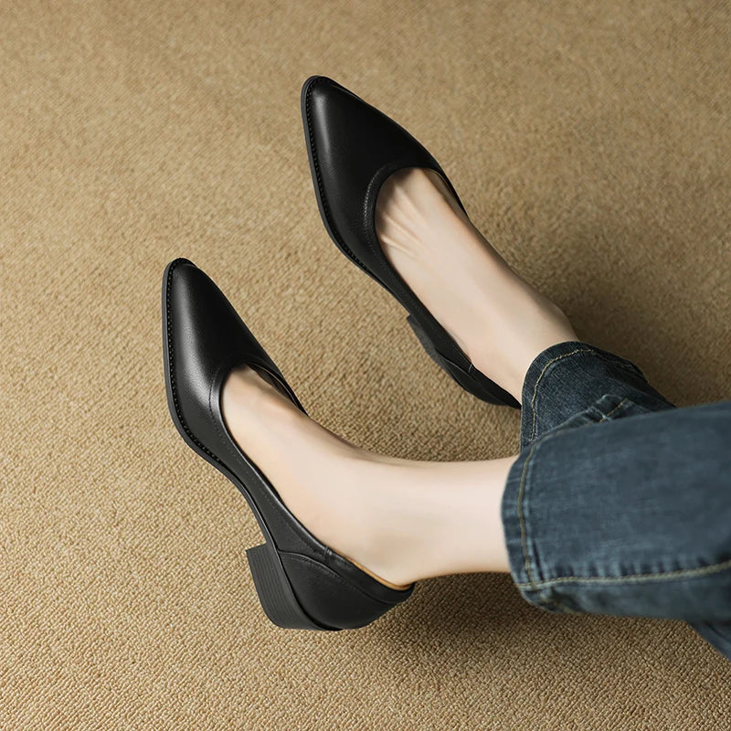 Ella Shoes with Mid-Height Heel - view 7