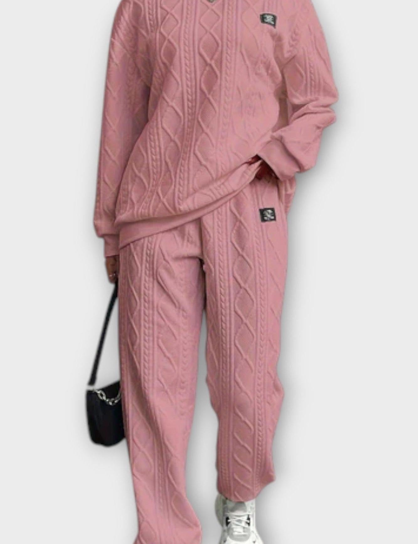 Skye, Cable-Knit Jumper & Trousers Set