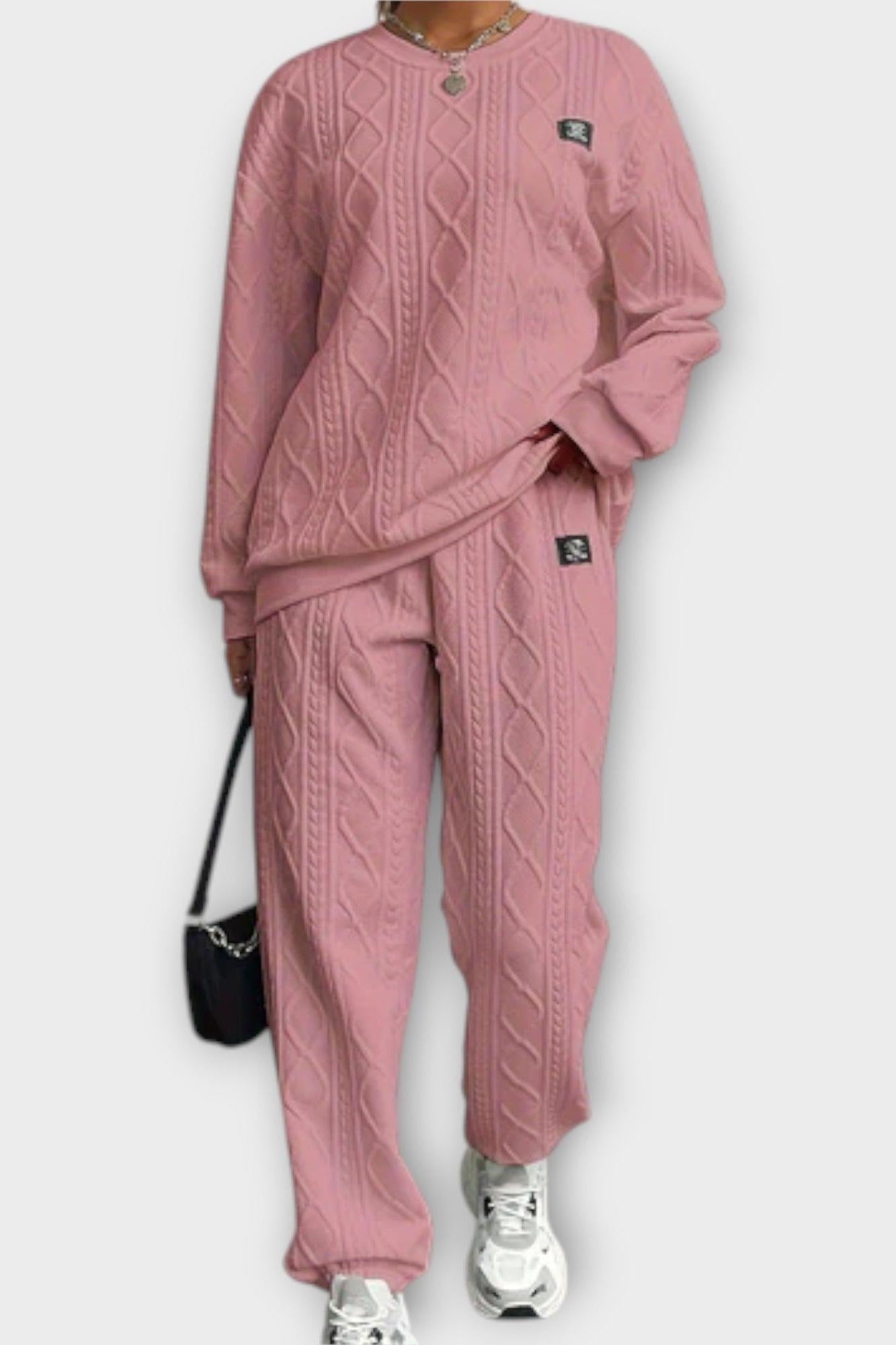 Skye, Cable-Knit Jumper & Trousers Set