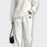 Skye, Cable-Knit Jumper & Trousers Set