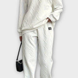 Skye, Cable-Knit Jumper & Trousers Set