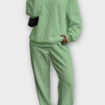 Skye, Cable-Knit Jumper & Trousers Set