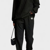 Skye, Cable-Knit Jumper & Trousers Set