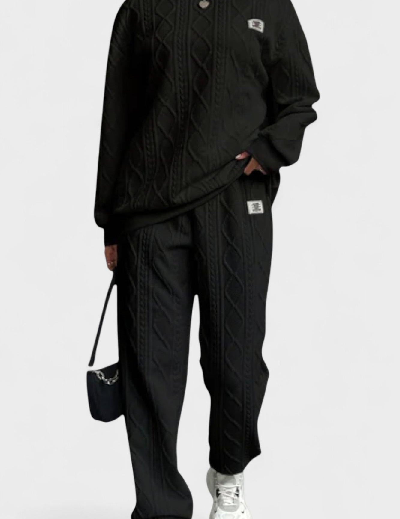 Skye, Cable-Knit Jumper & Trousers Set
