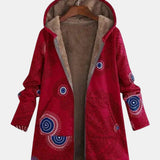 Sage Sherpa Jacket with Tribal Pattern - view 3