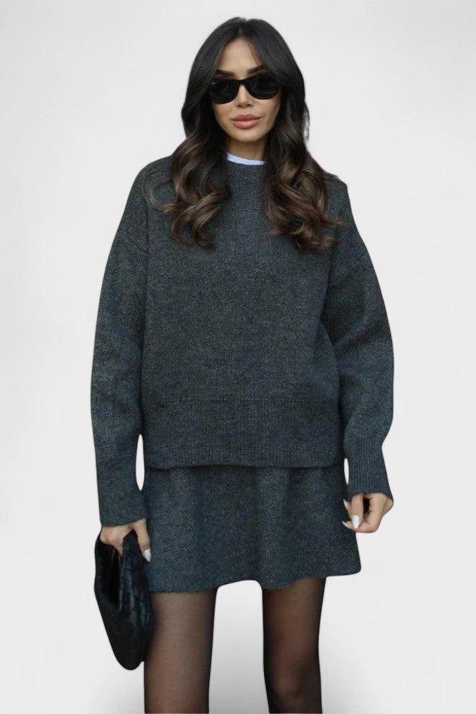 Susanna, Longline Knitted Jumper & Skirt Set