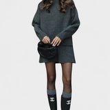 Susanna, Longline Knitted Jumper & Skirt Set