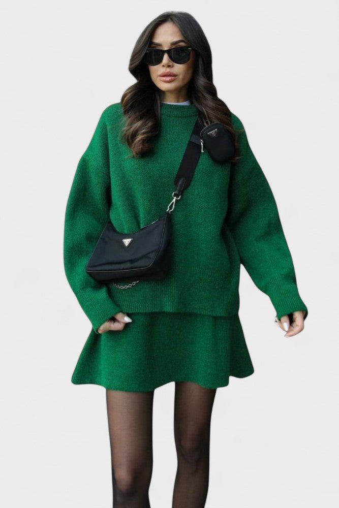 Susanna, Longline Knitted Jumper & Skirt Set