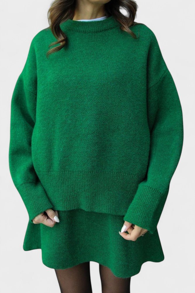 Susanna, Longline Knitted Jumper & Skirt Set