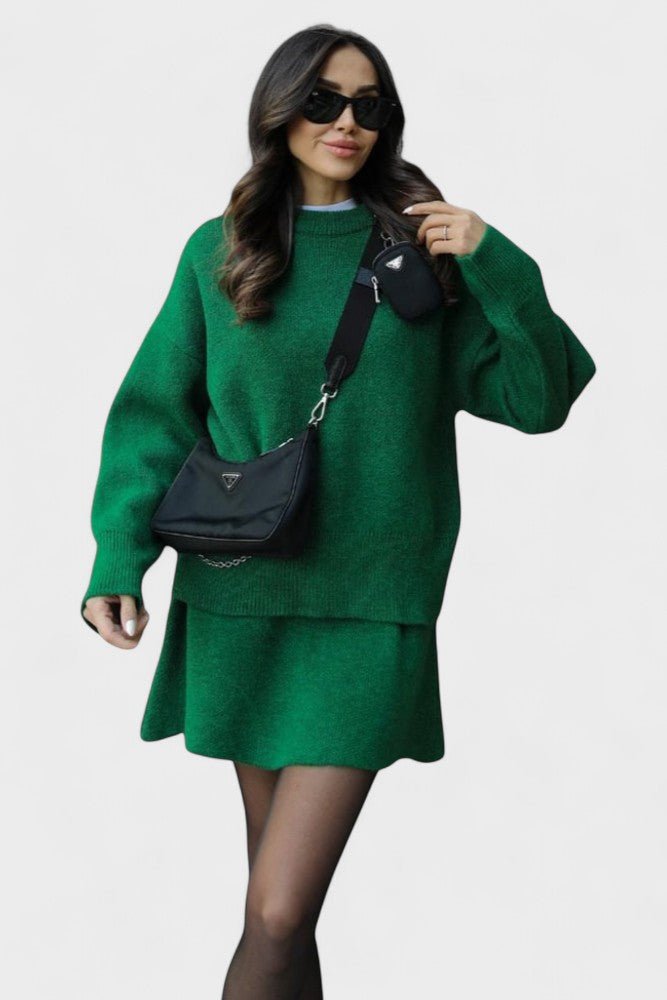 Susanna, Longline Knitted Jumper & Skirt Set