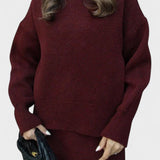 Susanna, Longline Knitted Jumper & Skirt Set