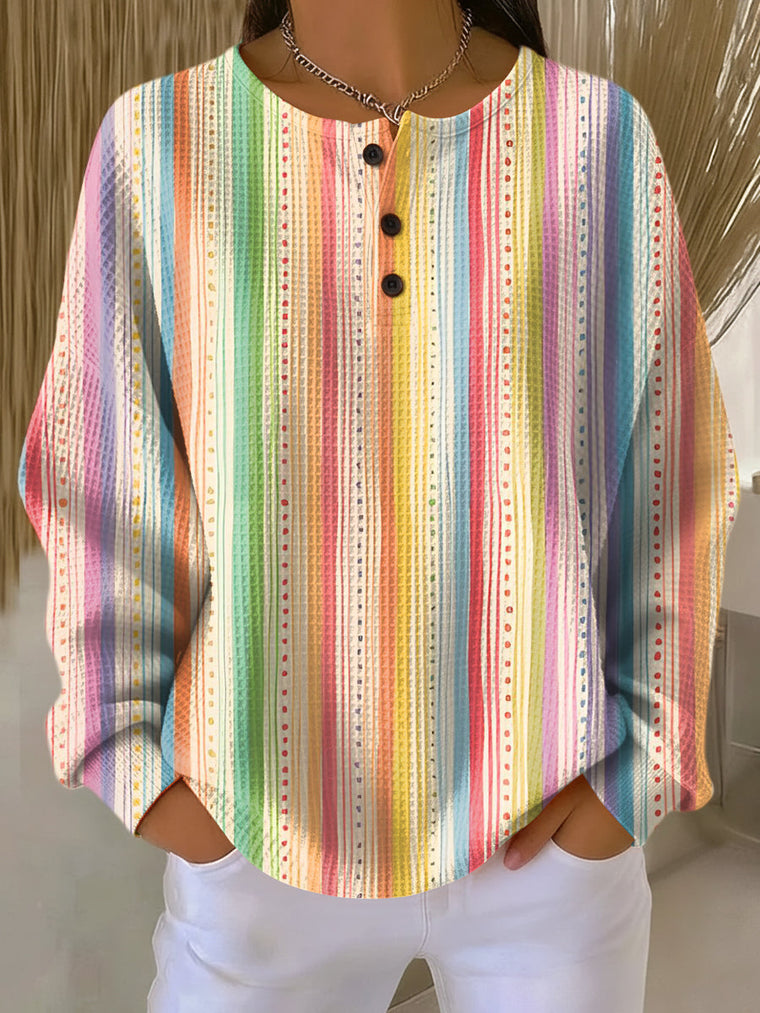 Rieke | Jumper with Colourful Stripes