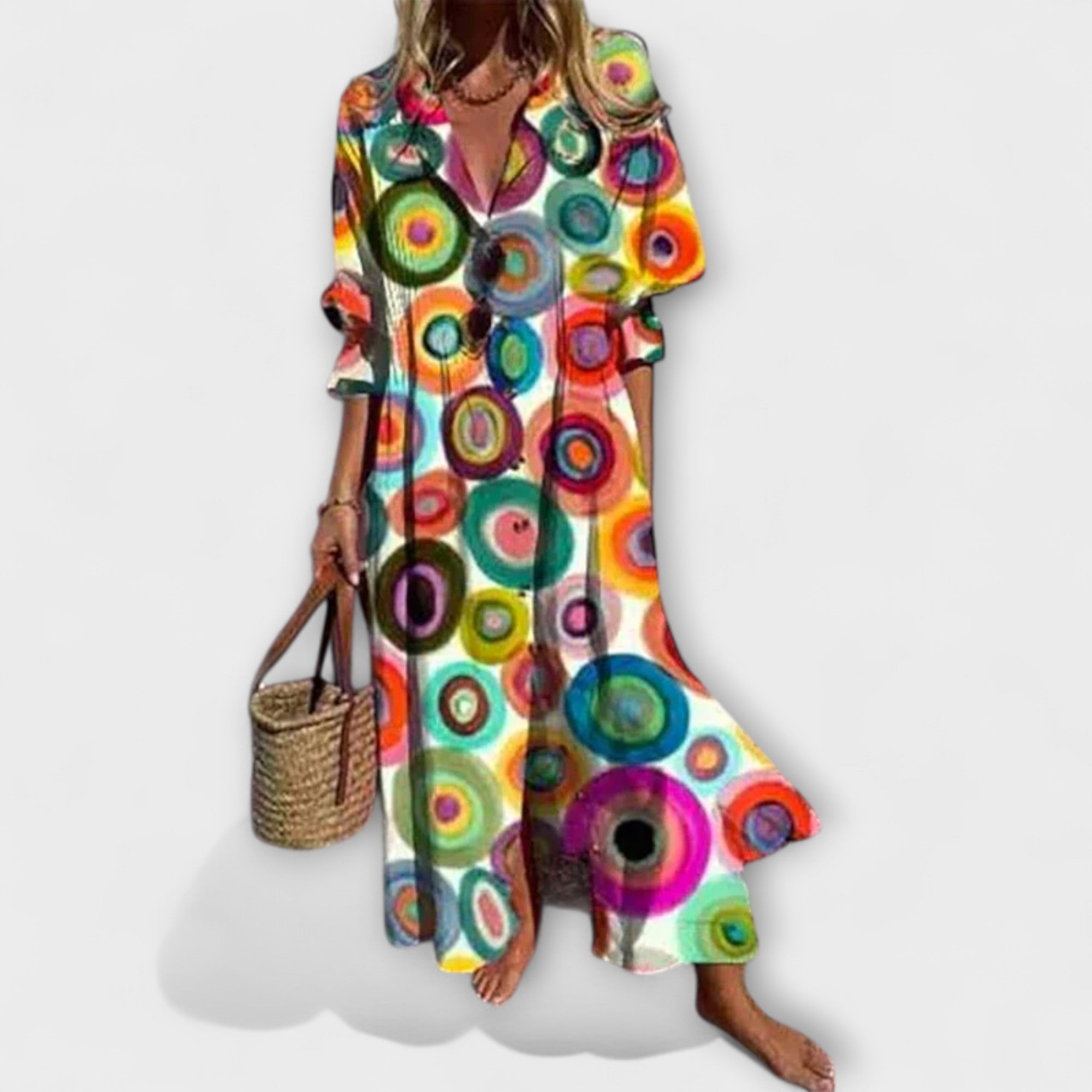 Lila | Flattering Maxi Dress with Tummy Coverage