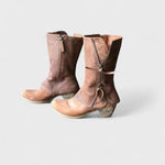 Annabel, Vintage Mid-Calf Ankle Boots