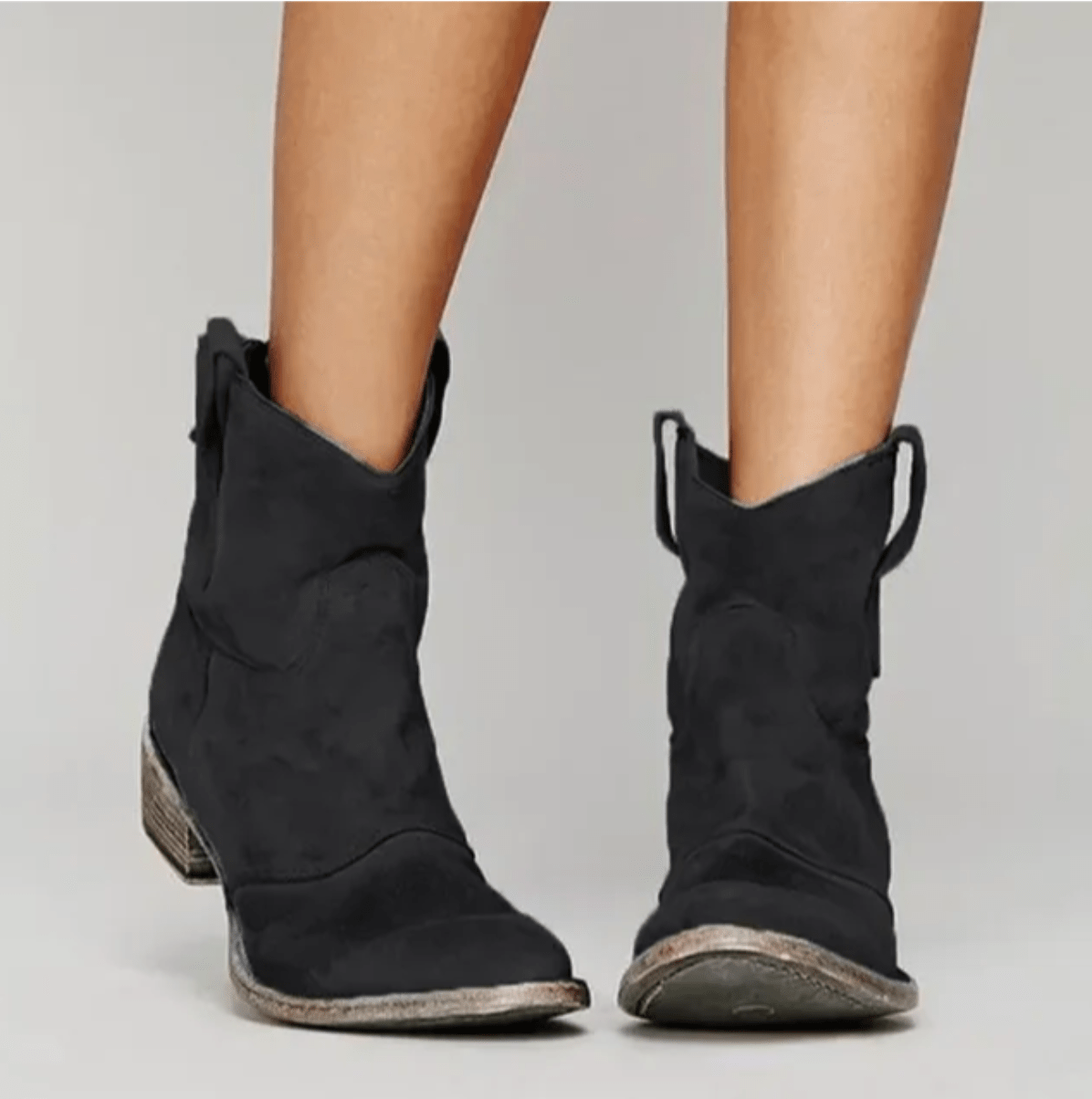 Piper, Western Ankle Boots, Pull-On Design