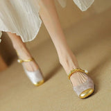 Myrtle Open-Heel Court Shoes