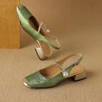 Myrtle Open-Heel Court Shoes