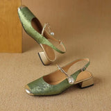 Myrtle Open-Heel Court Shoes