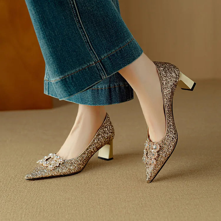 Theresa Glitter Pumps