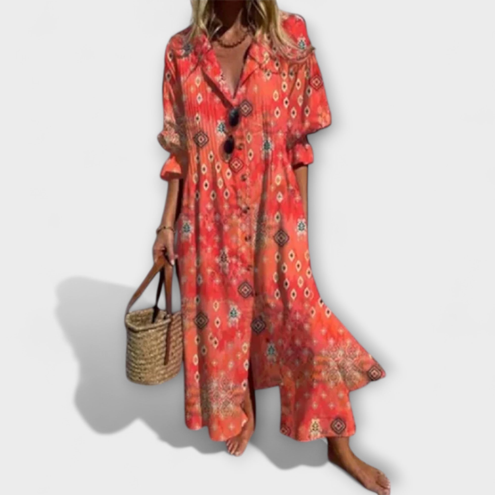 Lila | Flattering Maxi Dress with Tummy Coverage