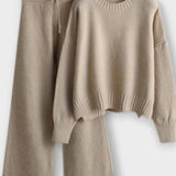 Shelley, Roll-Neck Knitted Jumper & Trousers Set