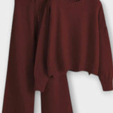 Shelley, Roll-Neck Knitted Jumper & Trousers Set